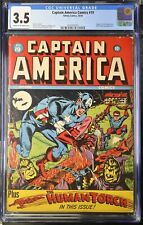 Captain America Comics #19 CGC VG- 3.5 Human Torch Appearance Timely 1942 picture