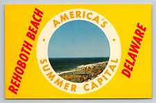 Rehoboth Beach America's Summer Capital Delaware Vintage Unposted Postcard picture