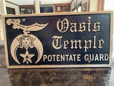 Vintage Shriner Booster License Plate Masonic Lodge Oasis Temple Potentate Guard picture
