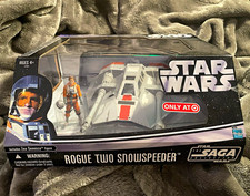 Hasbro Star Wars Saga Collection Rogue Two Snowspeeder Vehicle Zev Senesca 2006 picture