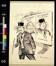 1908 Puzzle Picture Governor Picks Only Democrat Vote for Taft Maryland picture