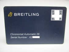 BREITLING Chronomat Automatic 36 Watch Blue Warrante & COSC Certificat Card picture