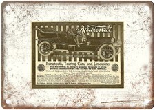 1907 National Vintage Automobile Ad Retro Look Metal Sign AM9047 picture