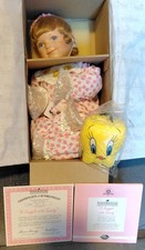 Ashton Drake A Snuggle With Tweety Porcelain Doll w/Accessories COA NRFB NEW picture