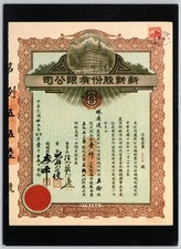 China Stock Certificate Vintage Postcard The Sun Sun Co Shanghai picture
