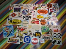 vtg 1960s-1980s Auto Rod Racing sticker decal waterslides - Hurst Paughco + picture