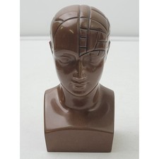 Vintage PAXIPAM Halazfpam Phrenology Head Bust Pharmaceutical Paperweight picture