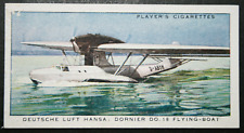 DORNIER DO18  Flying Boat  Lufthansa   Vintage 1936 Card  DD16MS picture