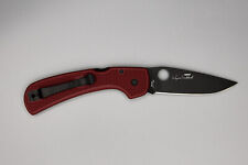 Spyderco St. Nick’s Knives Exclusive Wayne Goddard - Red FRN 4V C16FPRDBK picture
