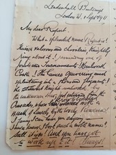 1910 Funeral Letter King Edward VII Windsor Castle CloisterChoir Queen Alexandra picture