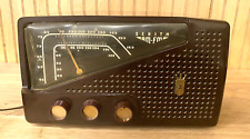 Vintage 1954 Zenith Tube Radio AM FM Model L721 Bakelite Case Radio works great picture