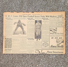 1925 Babe Ruth Original Newspaper Page Yankees Photo Babe Wins for Yanks Vintage picture