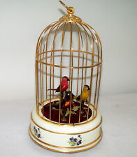 Rare Mid-1900s Eschle 3 Singing Bird Automaton in Brass Cage - Working, Nice picture