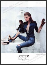 Joe's Jeans 2010s Print Advertisement 2012 Legs Skinny Model Sitting Marble Sink picture