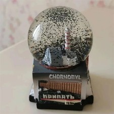 Chernobyl Snow Globe Nuclear Plant Tragedy In Pripyat Home Ornament Decoration picture