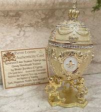 5* Faberge Egg Trinket box 24KGOLD  Fabergé Egg Bridal shower gift for bride 5ct picture