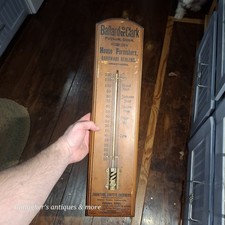Antique Ballard & Clark Furnishers Hardware undertakers Paint Hoehn Thermometer  picture