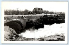c1940's Stickney's Bridge Cars Schroeder Minnesota MN RPPC Photo Postcard picture