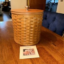 Longaberger 2003 Large Canister Baskets & Wooden Lid picture