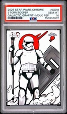 2025 Star Wars Topps Chrome Stormtrooper Galactic Graffiti GG18 Mojo /25 PSA 10 picture