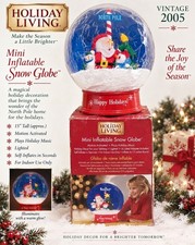 Gemmy 2005  Mini Inflatable Christmas Snow Globe 15