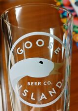 Goose Island Signature Pint Glass. 16oz. New.  picture