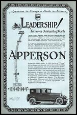 1924 Apperson Automobile Co. Kokomo Indiana Straight Away Eight Vintage Print Ad picture