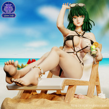 Fubuki | Beach Breeze Bikini Edition | UNPAINTED | 1/8 Scale Resin Kit picture