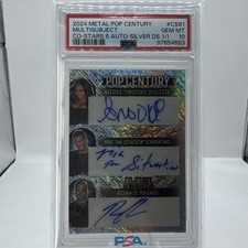 2024 LEAF POP CENTURY JERSEY SHORE Co-Stars 6 AUTO 1/1 MTV SILVER PSA 10 picture