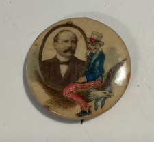 ALTON B. PARKER PINBACK CAMPAIGN POLITICAL BUTTON PIN 1904 1 5/16” PAR-64 picture