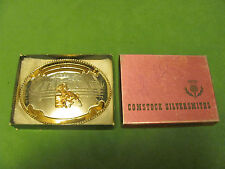  VINTAGE COMSTOCK SILVER, SILVERSMITH BELT BUCKLE( MOVILLE L.B.R. 1ST.1978.) picture