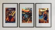 3 Fallout Screen Print Posters Kevin Tong Signed LE #/100 Ghoul Maximus MacLean picture