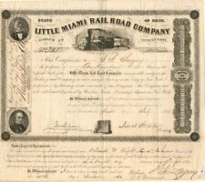 Little Miami Rail Road Co. - Stock Certifcate - Railroad Stocks picture