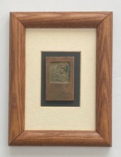 Bezalel Small Antique 1920s Judaica Bronze Plaque by Listed Artist Boris Schatz picture