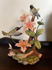 HOMCO Home Interiors Masterpiece Hummingbird Fantasy Porcelain Bird Figurine picture