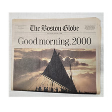 Vintage The Boston Globe Millennium Edition January 1, 2000 Y2K Newspaper picture