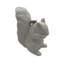 3” Ceramic White Bisque Squirrel Figurine Ornament picture