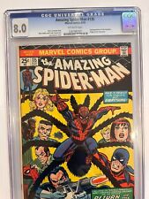 Amazing Spider-Man #135 CGC 8.0  2nd App of PUNISHER Marvel 1974 picture
