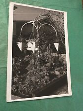 Birdhouse Sanctuary In Gardens Photography c 1970's BOOAK Real Photo BLACK/WHITE picture