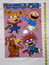 Vintage 1997 Rugrats Static Cling Window Decorations Nickelodeon NOS 12x17 picture