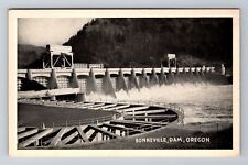 Bonneville OR-Oregon, Aerial Of Dam, Antique, Vintage Souvenir Postcard picture