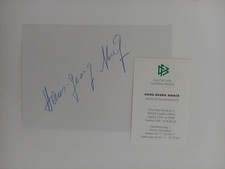 Hans Georg Noack - Bundesliga match master - original autograph - approx. 10x15cm picture