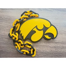 Iowa Hawkeyes Oversized Necklace, Hype Chain Chain [Made To Order] picture