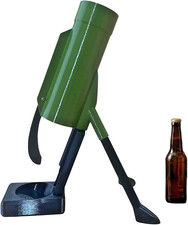 Novelty Beer Bottle Opener, Green, Cannon-Shaped Design, Fun Tabletop Bar Access picture