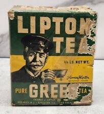 Vintage Collectible Lipton Tea Pure Green Tea Copyright 1947 picture