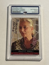 ROSEMARY HARRIS SIGNED AUTO 2002 Topps Marvel Spider-Man Aunt May #5 PSA picture