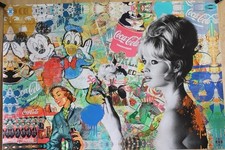Friends Painting Oliver Neilson Replica on a Giant Unstretched Canvas, 64