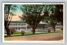 Winona Lake IN, The Inn Hotel, Indiana Vintage Postcard picture