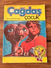 E.T. The Extra-Terrestrial Turkish Children’s Magazine 1983 Vintage Spielberg picture