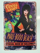 Coors Light Beer Elvira Sign Mistress of The Dark Halloween Cassandra Peterson picture